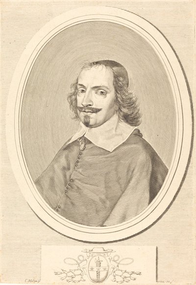 Kardinal Jules Mazarin by Claude Mellan