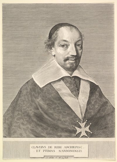 Claude de Rebé, Narbonne Başpiskoposu. by Claude Mellan