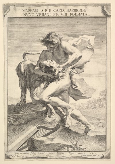 David Aslanı Boğuyor, 1631. by Claude Mellan