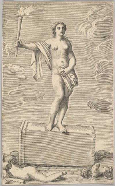 Kadınsı Figür. by Claude Mellan
