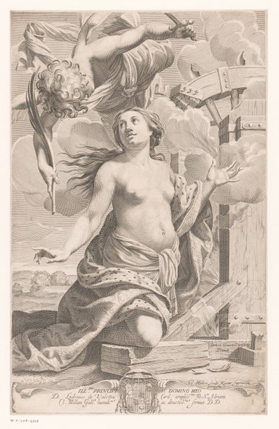 İskenderiye Aziz Catherine by Claude Mellan