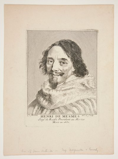 Henry de Mesmes by Claude Mellan