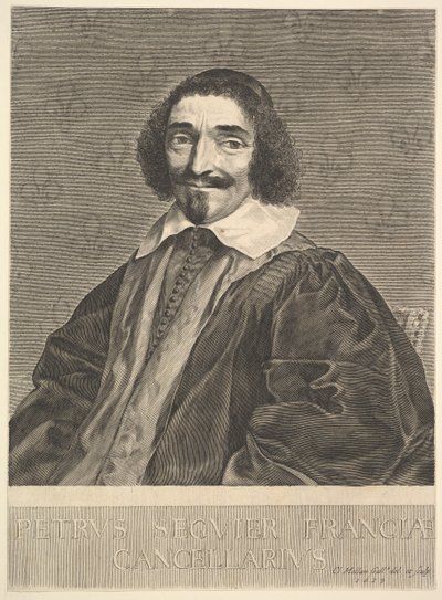 Şansölye Pierre Seguier, 1639. by Claude Mellan