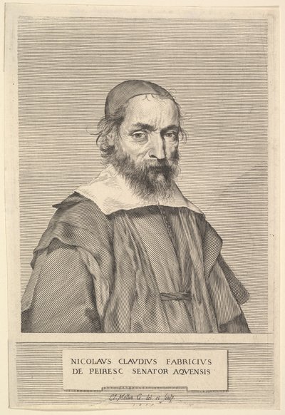 Nicolas-Claude Fabri de Peiresc, 1637. by Claude Mellan