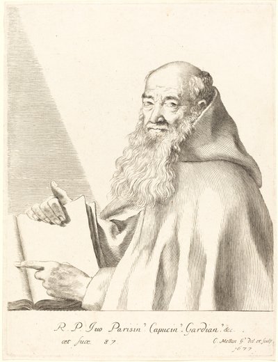Pere Ives by Claude Mellan