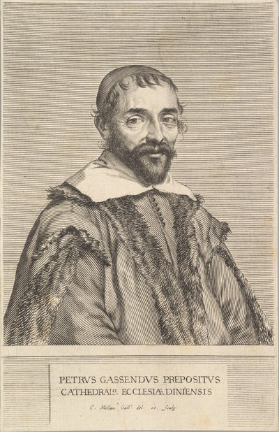 Pierre Gassendi, yak. 1637 veya 1638. by Claude Mellan
