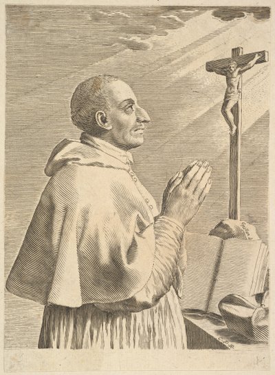 Aziz Charles Borromeo. by Claude Mellan
