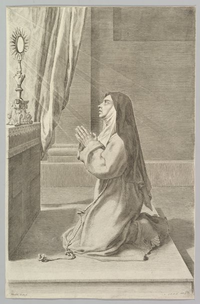 Aziz Claire, 1667. by Claude Mellan