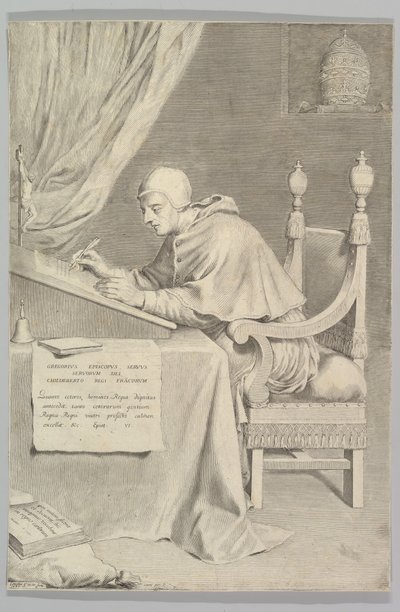 Aziz Gregory, 1681. by Claude Mellan