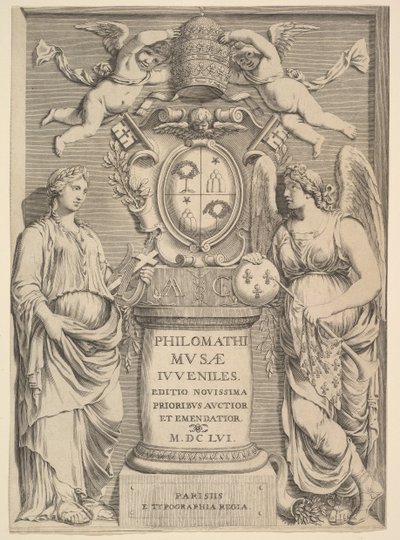 Başlık Sayfası: Philomathus Musae Juveniles, 1655 by Claude Mellan