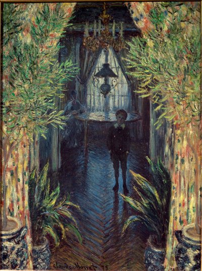 Bir apartmanın bir köşesi by Claude Monet