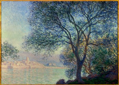 Antibes, Claude Monet'nin (1840-1926) 1888 Salis Tablosunun görünümü. Dim. 0.65 x 0.92 m. Özel koleksiyon by Claude Monet