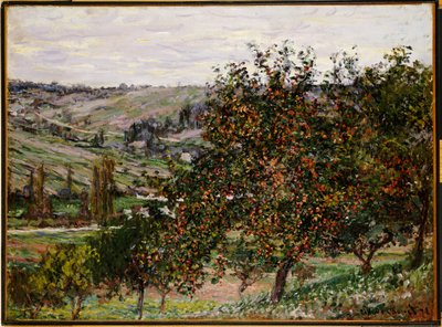 Vetheuil yakınlarındaki elma ağaçları by Claude Monet