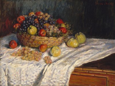 elma ve üzüm by Claude Monet