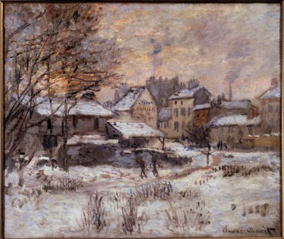 Argenteuil kar altında by Claude Monet