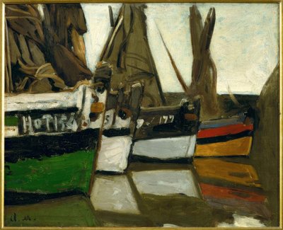 Balıkçı tekneleri, Honfleur by Claude Monet
