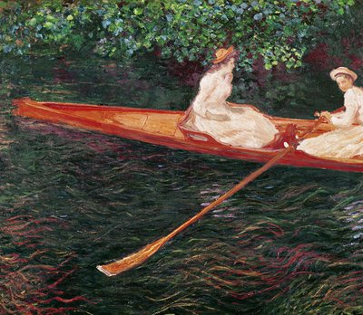 Epte Nehri üzerinde tekne gezintisi, c.1889-1890 by Claude Monet