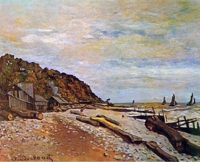 Honfleur yakınlarındaki tersane, 1864 by Claude Monet