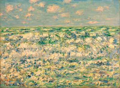 Kırılan dalgalar by Claude Monet