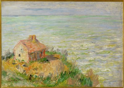 Gümrük kabini, öğleden sonra etkisi by Claude Monet
