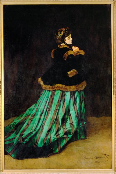 Camille Monet, ressamın ilk eşi (tuval üzerine yağlıboya) by Claude Monet