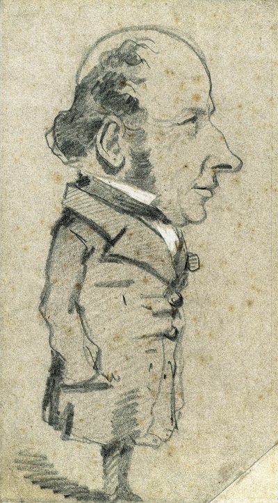 Eugène Marcel'in Karikatürü by Claude Monet