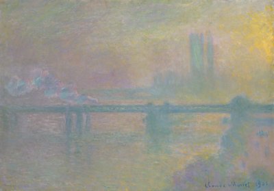 Charing Cross Köprüsü, Londra, 1901. by Claude Monet