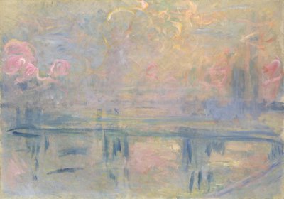 Charing Cross Bridge, 1900 dolayları (tuval üzerine yağlıboya) by Claude Monet