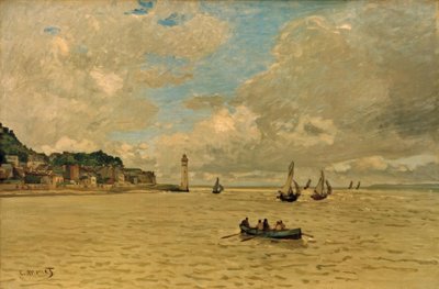 Honfleur deniz feneri by Claude Monet