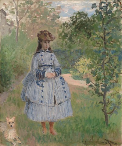 Köpekli Kız by Claude Monet