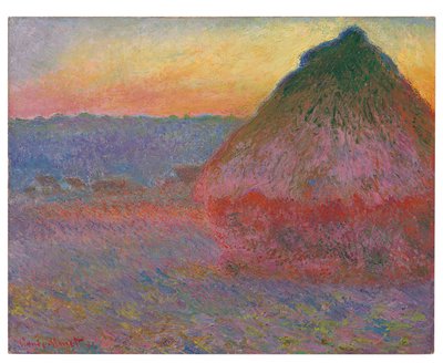 Saman Yığınları, Pembe ve Mavi İzlenimler, 1891 by Claude Monet