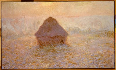 Saman Yığınları, Sisteki Güneş by Claude Monet