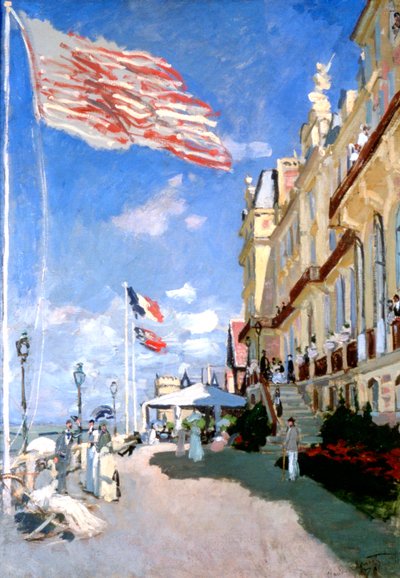 Hotel des Roches Noires, Trouville, 1870 by Claude Monet