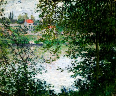 Ağaçların arasından Ile de La Grande Jatte, 1878 by Claude Monet