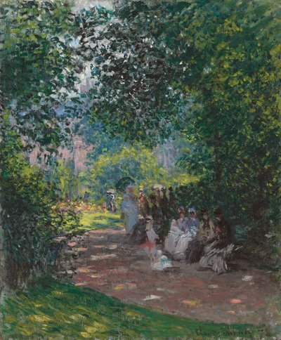 Monceau Parkında, 1878 by Claude Monet