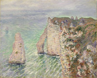 L "Aiguille ve Porte d" Aval, Etretat, 1886 by Claude Monet