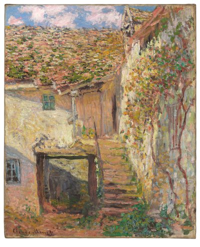 "Merdiven, 1878 by Claude Monet