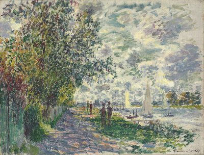 Petit-Gennevilliers bankası, 1875 by Claude Monet