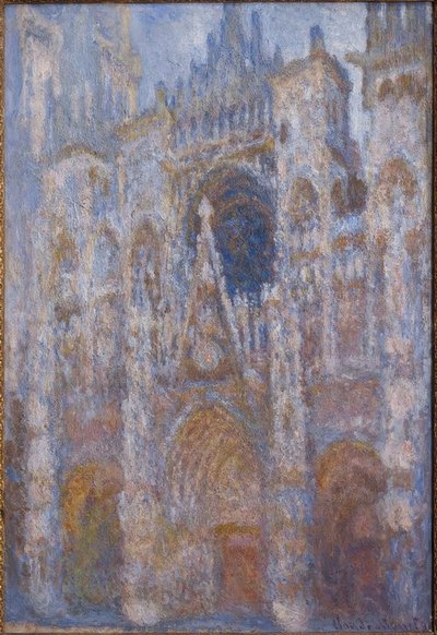 Rouen Katedrali. Kapı, sabah güneşi. armoni by Claude Monet