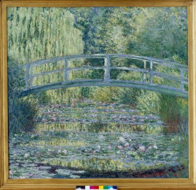 Nilüfer göleti, yeşil uyum by Claude Monet