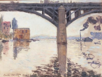 Argenteuil karayolu köprüsü by Claude Monet