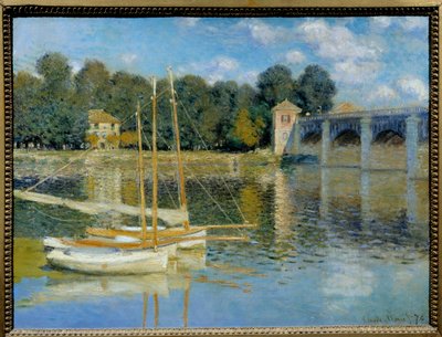 Argenteuil Köprüsü Tablosu Claude Monet (1840-1926) by Claude Monet