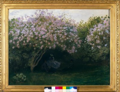 Leylak, gri hava by Claude Monet
