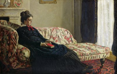 Meditasyon veya Kanepede Madam Monet, 1871 dolayları (tuval üzerine yağlı boya) by Claude Monet