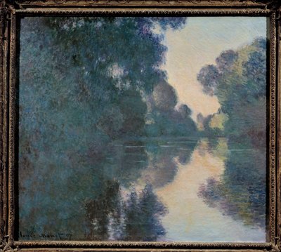 Giverny yakınlarındaki Seine'de sabah by Claude Monet