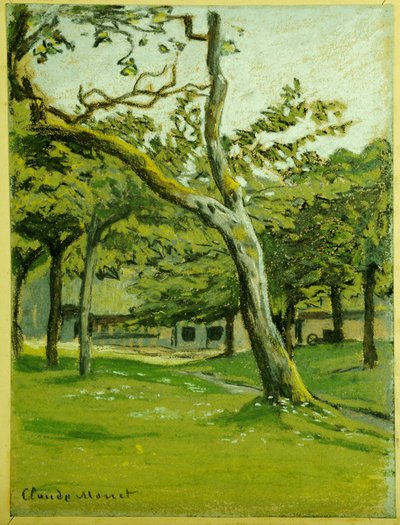 Ağaçların Altında Normandiya Çiftliği by Claude Monet