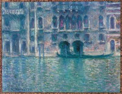 Palazzo da Mula, Venedik (tuval üzerine yağlıboya) by Claude Monet