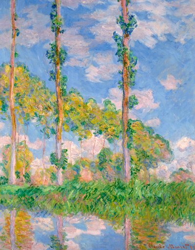 Güneşteki Kavaklar, 1891 by Claude Monet