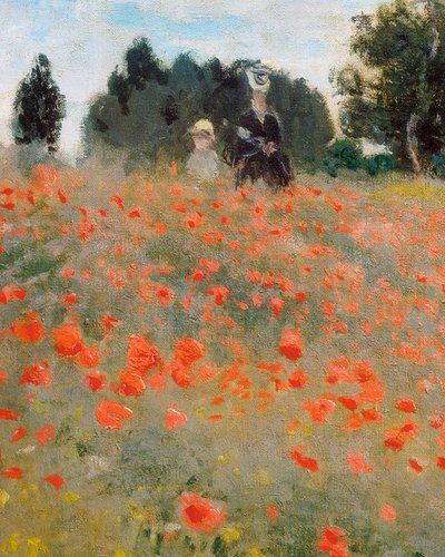 Haşhaşlar, Argenteuil çevresi (detay). Claude Monet