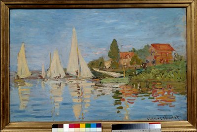 Argenteuil'de tekne yarışı by Claude Monet